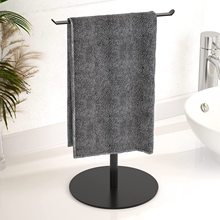亚马逊热销浴室黑色立式毛巾架 ebay跨境立式简易黑色毛巾架批发
