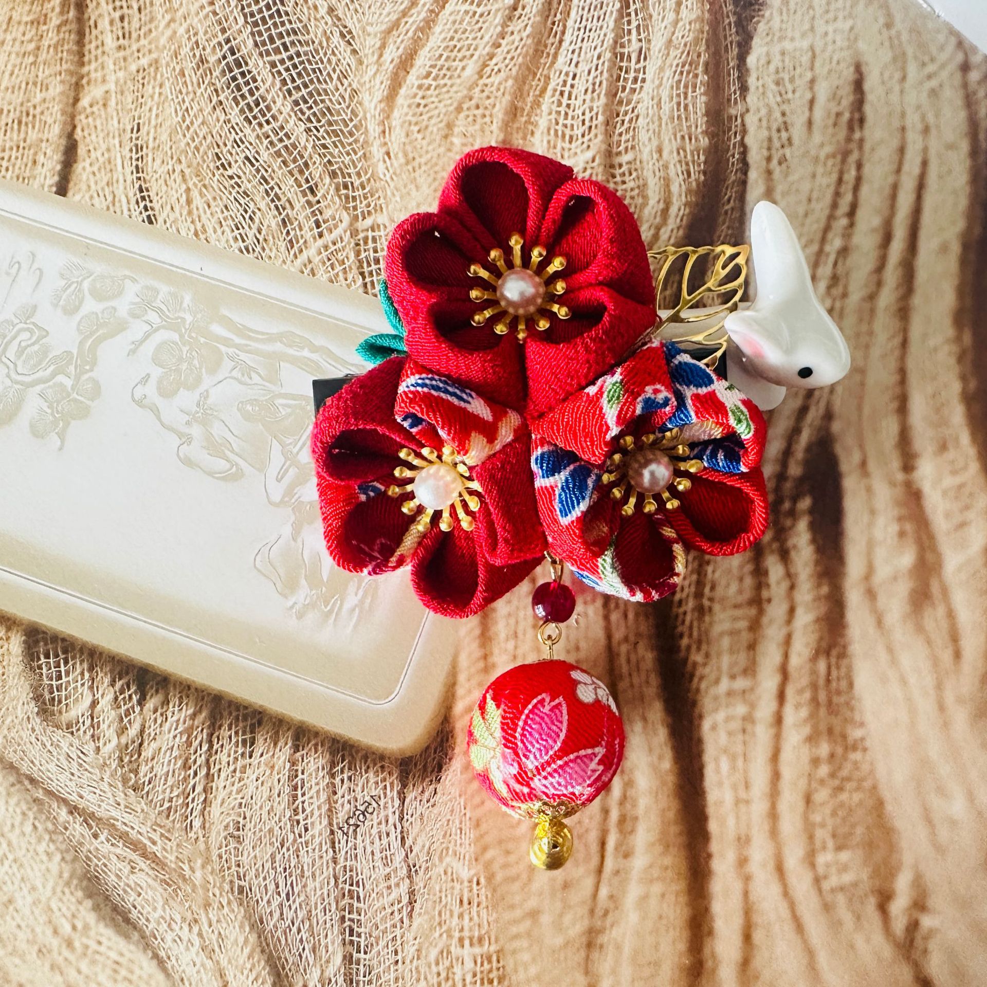 Accesorios de estilo antiguo Hanfu Horquilla con flecos Joyería de estilo japonés Accesorios de ropa clásica japonesa Accesorios de fotografía COS image 3