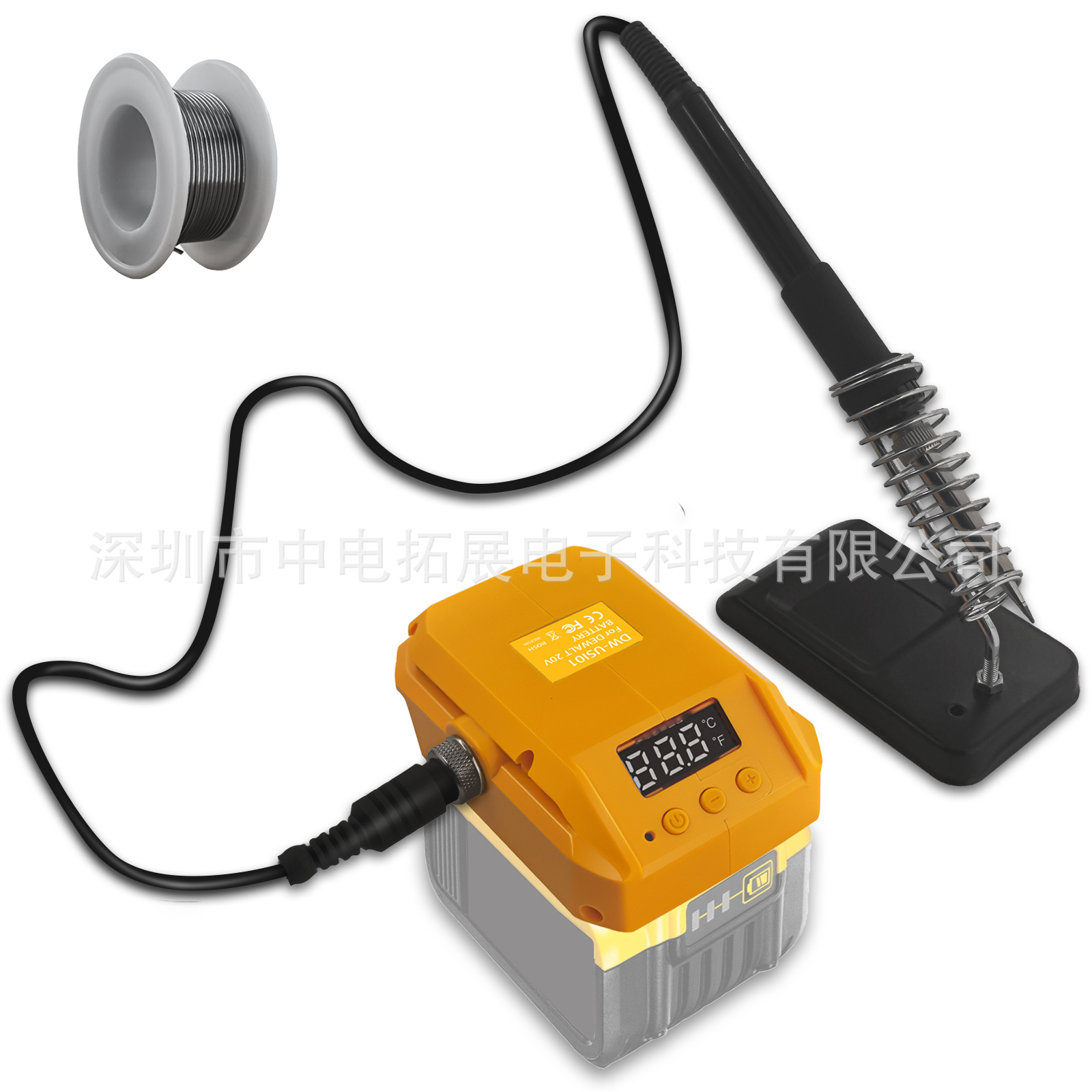 Soldador eléctrico de CC portátil 936 adaptado a la herramienta Makita Dewei Miwoqi Bosch 18V batería de litio para enviar alambre de estaño