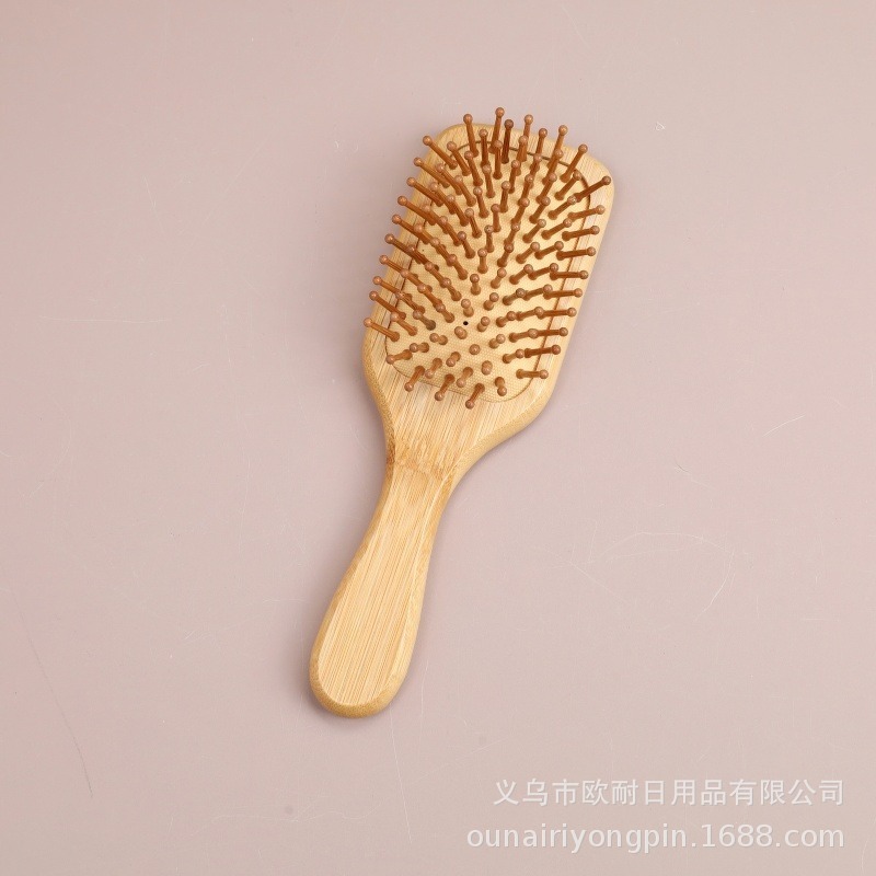楠竹气垫梳大方板头皮按摩梳顺发美发梳子跨境热销气囊木刷厂家|undefined