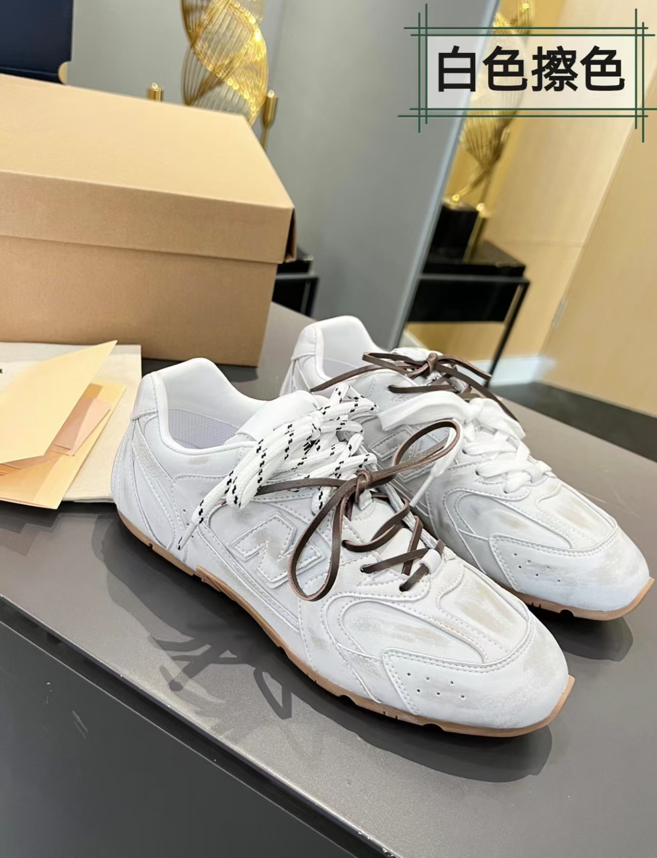 Zapatillas deportivas Agande de suela blanda y punta redonda, estilo casual y sencillo, con cordones bicolor de la marca Miaojia 530, estilo versátil para parejas.