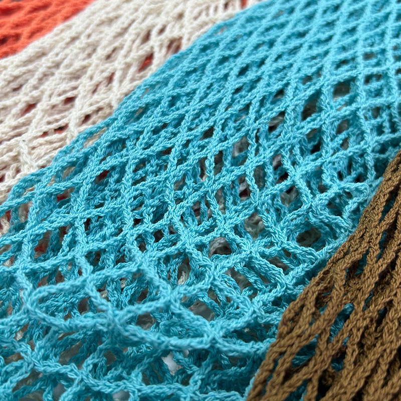 Bolsa de malla de almacenamiento de frutas y verduras de cocina bolsa de artículos diversos bolsa colgante bolsa de compras tejida de gran capacidad bolsa de malla hueca portátil transpirable