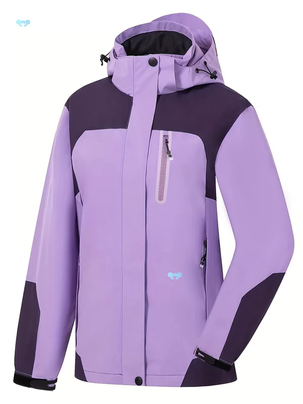 Women's Lightweight High Quality Rain Jacket with Removable