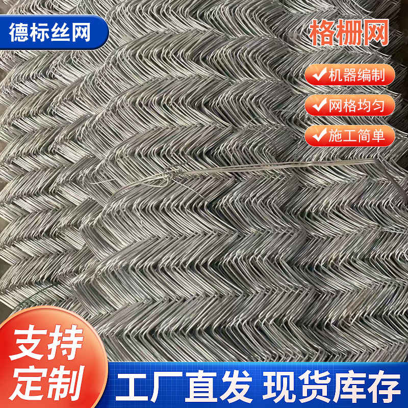 镀锌铁丝网客土喷播勾花网挂网边坡绿化护坡喷浆防护网