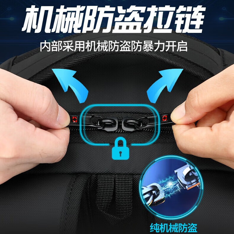 スポットファクトリーロゴバックパックメンズバックパック多機能ビジネストラベル大容量コンピュータバッグ 17inch|undefined