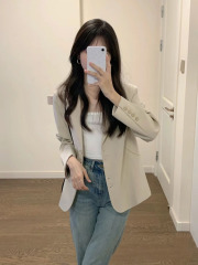 小个子女士西装外套女秋季2025新款韩版修身今年流行长袖职业西服