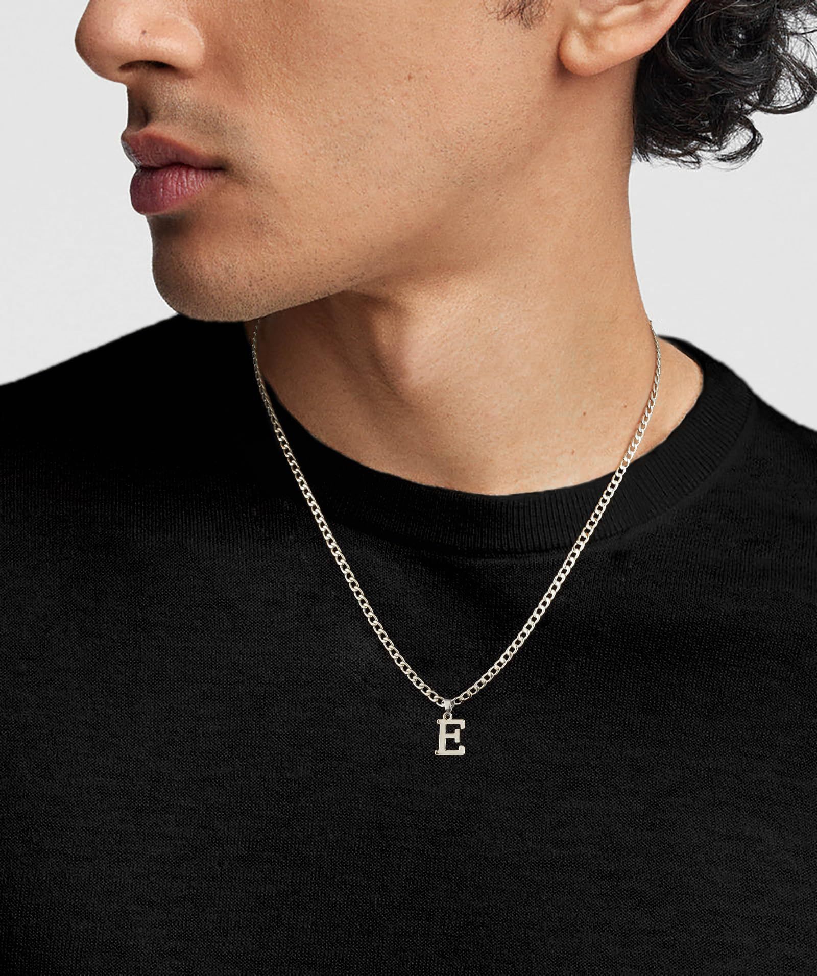 Letter Vintage Style 304 Stainless Steel Pendant Necklace Lobster Trigger Clasp Closure display picture 6