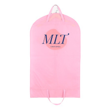 干店无纺布西装袋定制粉色衣服挂衣袋手提可折叠西服防尘罩订做