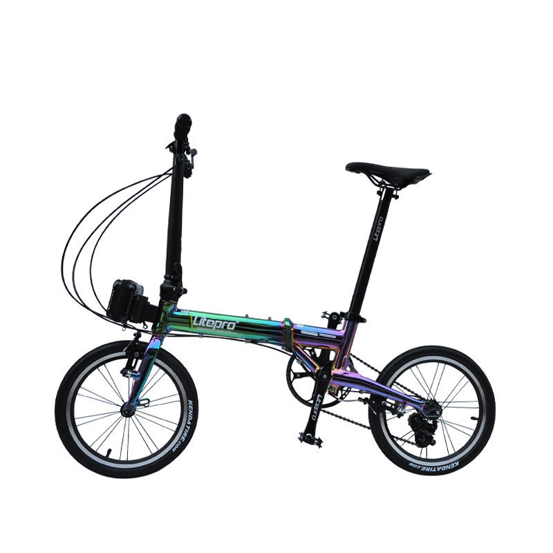Litepro 1402 exterior three-speed folding car lightweight portable 14/16 inch variable speed colorful electroplating folding car Litepro 1402 exterior three-speed folding car lightweight portable 14/16 inch variable speed colorful electroplating folding car