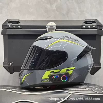 Motosiklet kaskı (dəbilqə) — Electric Vehicle Helmet, Motorcycle - gray-66-black-mirror-new-bluetooth-s-head-circumference-52-53-weight-45kg-or-less