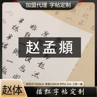 赵孟頫软笔书法小楷字帖成人初学静心解压临摹赵体练字帖