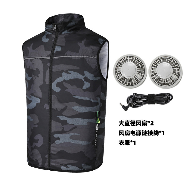 Transfronterizo de verano de refrigeración de aire acondicionado ropa chaleco Protección Laboral trabajo refrigeración ventilador ropa protección solar protección DE VERANO ropa de trabajo al aire libre