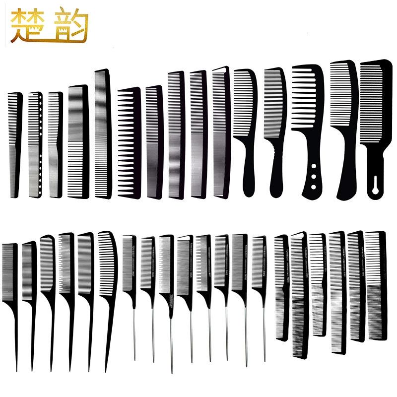 Производитель поставляет Тони-чехол, расческа с острым хвостом, расческа с широкими зубьями, расческа с плотными зубьями, двусторонняя специальная пластиковая парикмахерская расческа для укладки волос.