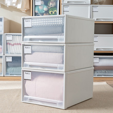 加厚收納箱抽屜式衣服透明整理箱家用衣物儲物櫃子衣櫃塑料收納盒