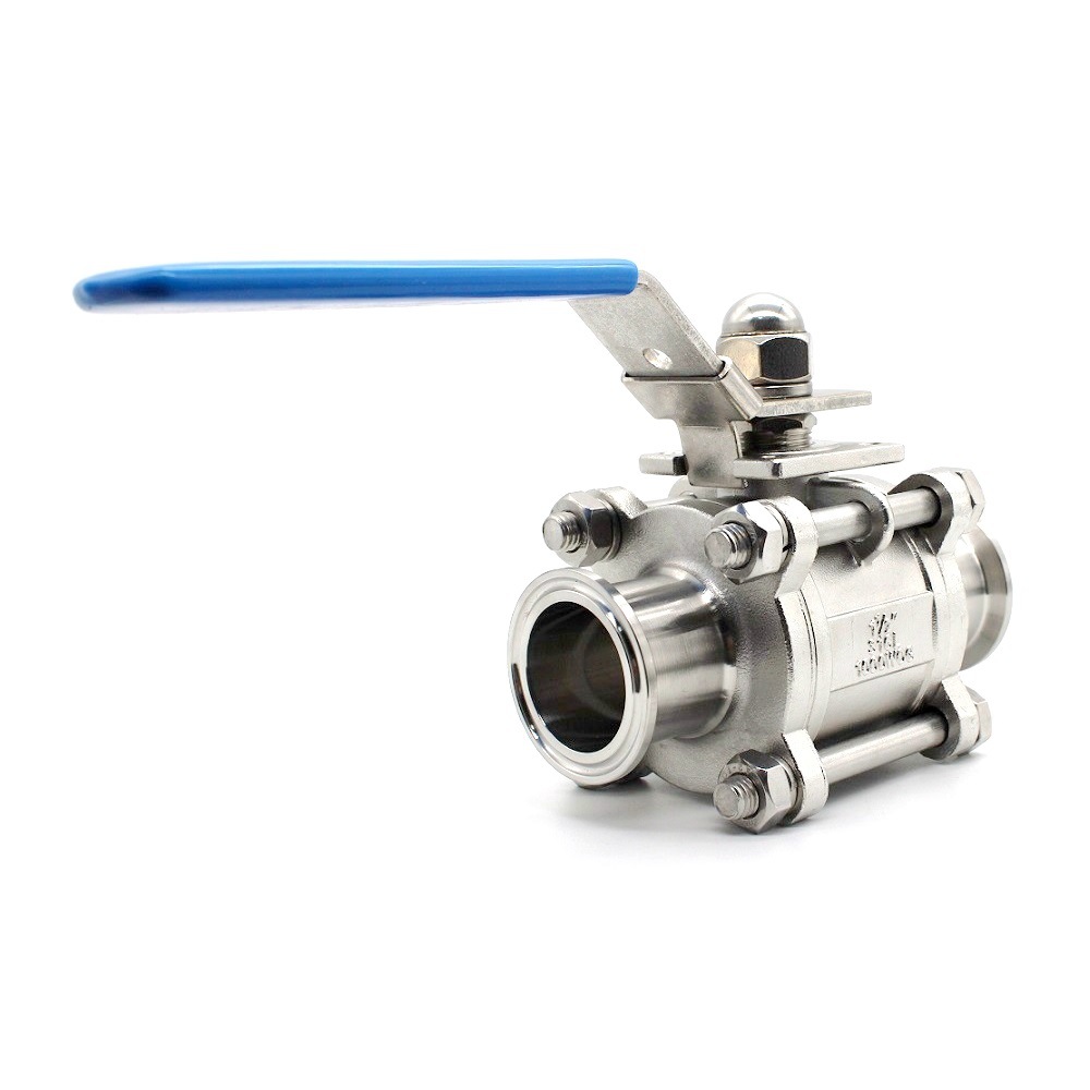 不锈钢三片式低平台快装球阀 3PC BALL VALVE 1000 WOG 304