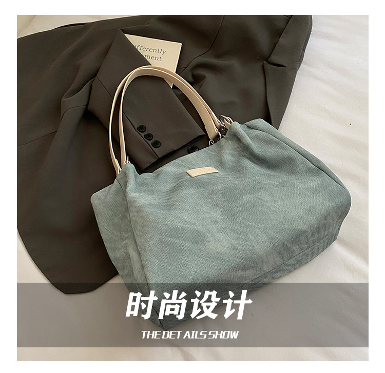 Korean style simple and versatile bag for women, new summer 2025 fashion and niche handbag, large capacity tote bag for commuting Item Picture