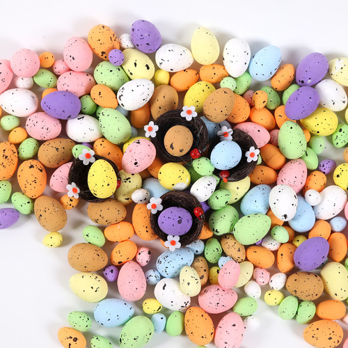 Amazon's new Easter eggs, colorful foam eggs, DIY garland decoration, spotted pigeon eggs, simulated eggs