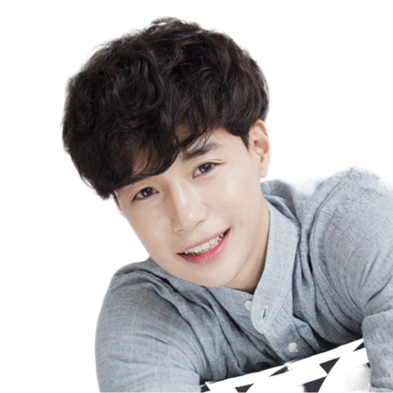 Día Corea del Sur hombres guapos Pelo Rizado corto flequillo recto forma fibra química peluca sombrero Comercio exterior suministro transfronterizo al por mayor