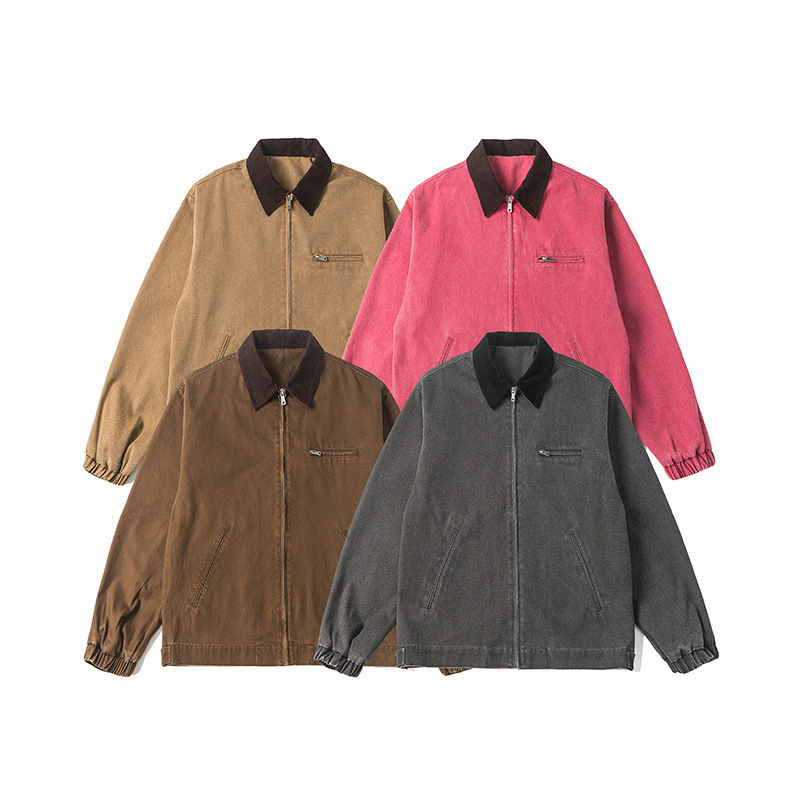 Men's Clothing jacket retro denim style men's and women's same style casual versatile jacket _voghion.com