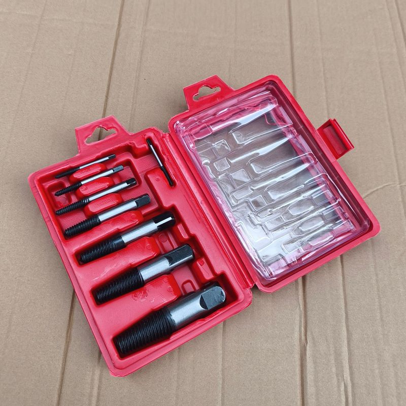 細い歯の切れのねじの取り出し器の工業級の切れのねじの水道管は糸を切って取ります; ねじのセットの工具|undefined
