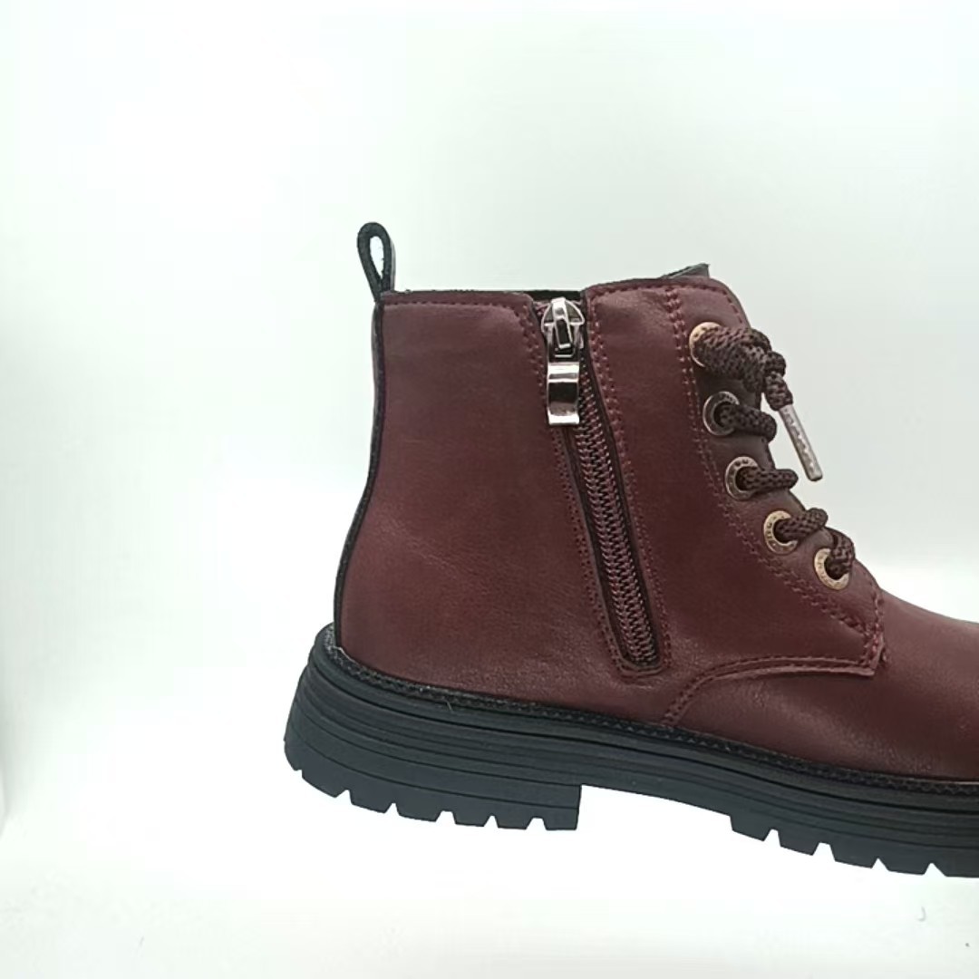 Niñas botas Martin para niños otoño invierno 2025 nuevas botas de moda para niños británicos botas de cuero para niños pequeños