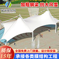 上海厂家供应安装户外景区遮阳雨棚公园防水通道张拉膜结构景观棚