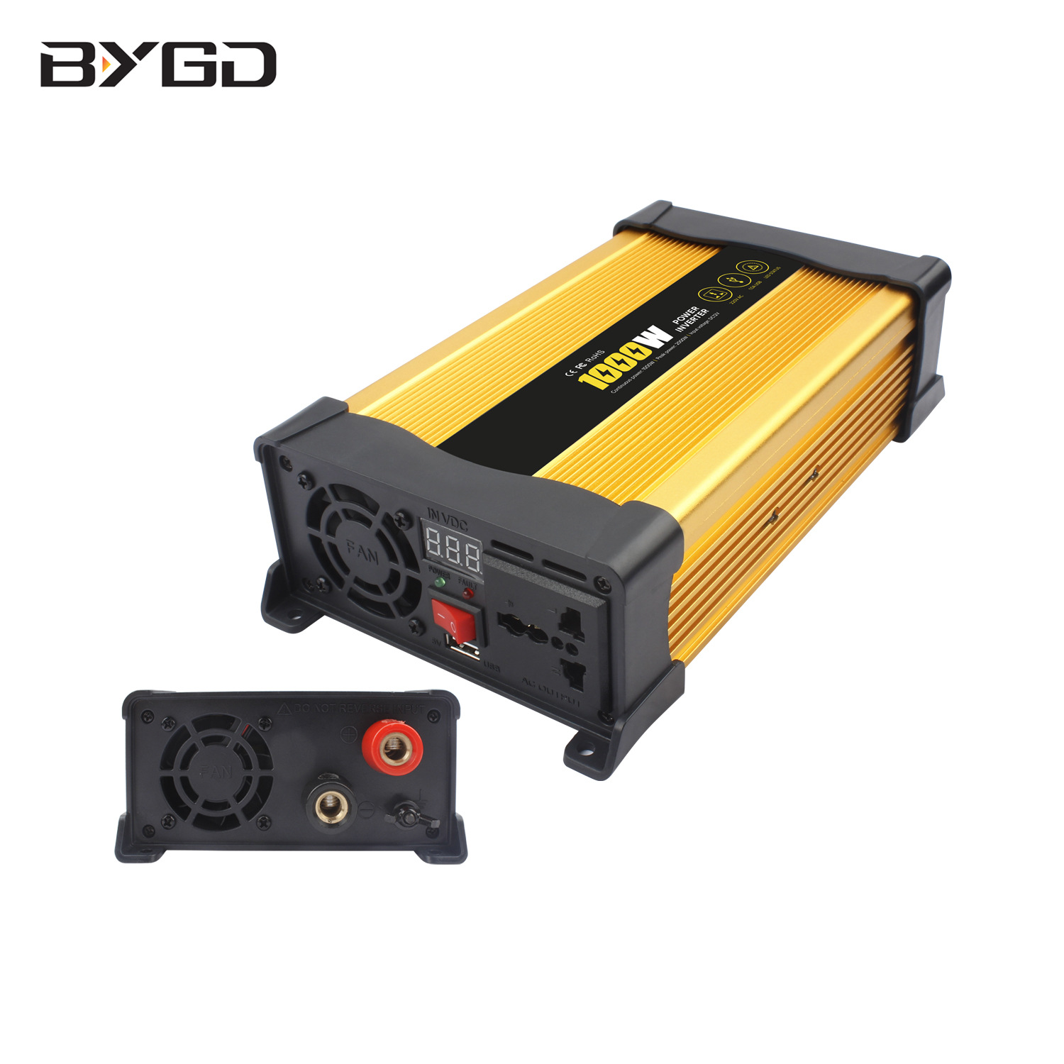 新品1000W太阳能逆变器12V转240V修正弦波家用发电系统离网逆变器