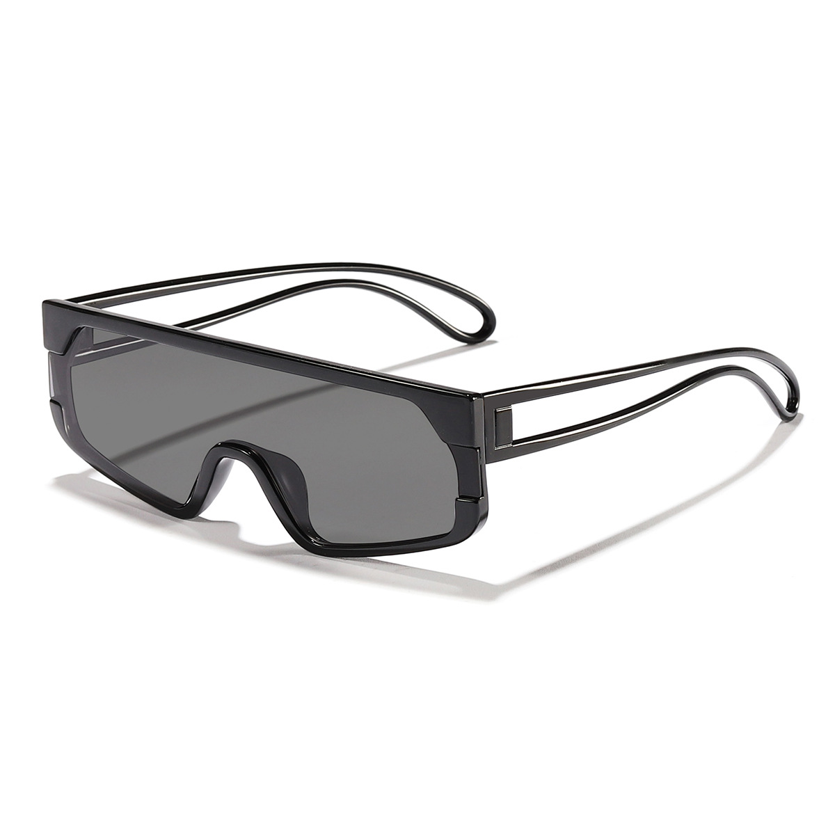 2024 nuevas gafas de sol para hombres y mujeres, personalidad transfronteriza, gafas de sol europeas y americanas, tendencia al por mayor, gafas de sol integradas de vanguardia