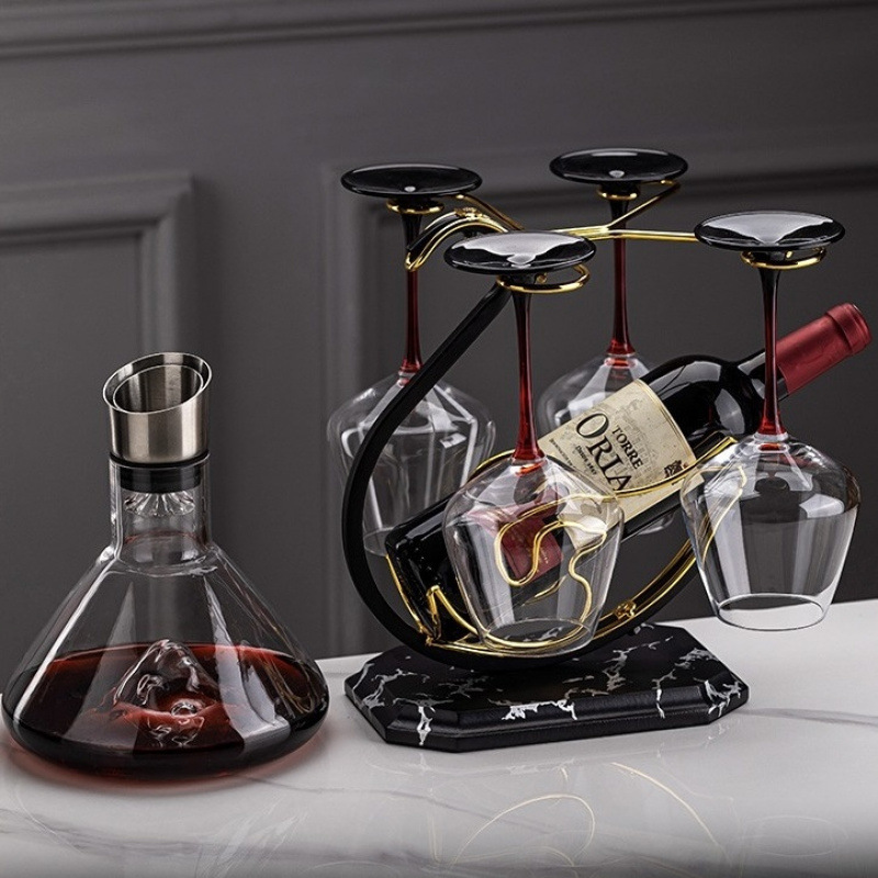 Red Wine Glass Rack, Accessible Luxury, High-End Goblet, New Upside-Down Rack, Creative Wine Bottle Display Rack, Home Wine Cabinet Ornaments