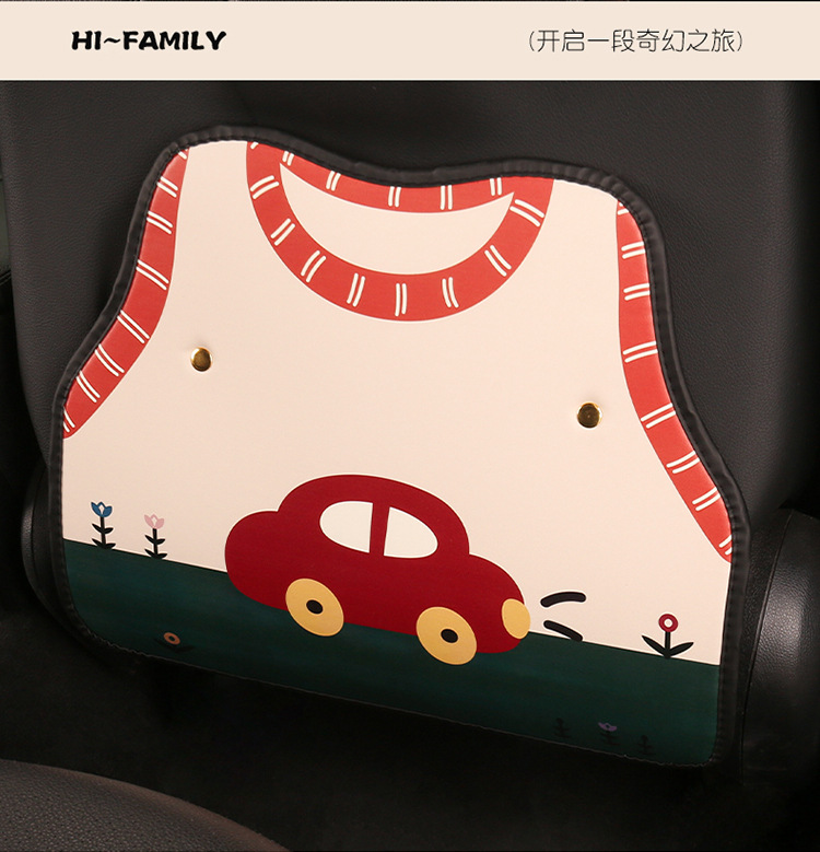 Cute Car Seat Back Anti-Kick Pad, Car Seat Back Anti-Fouling Pad, Anti-Dirty Pad, Short Back Pocket Hanging Type
