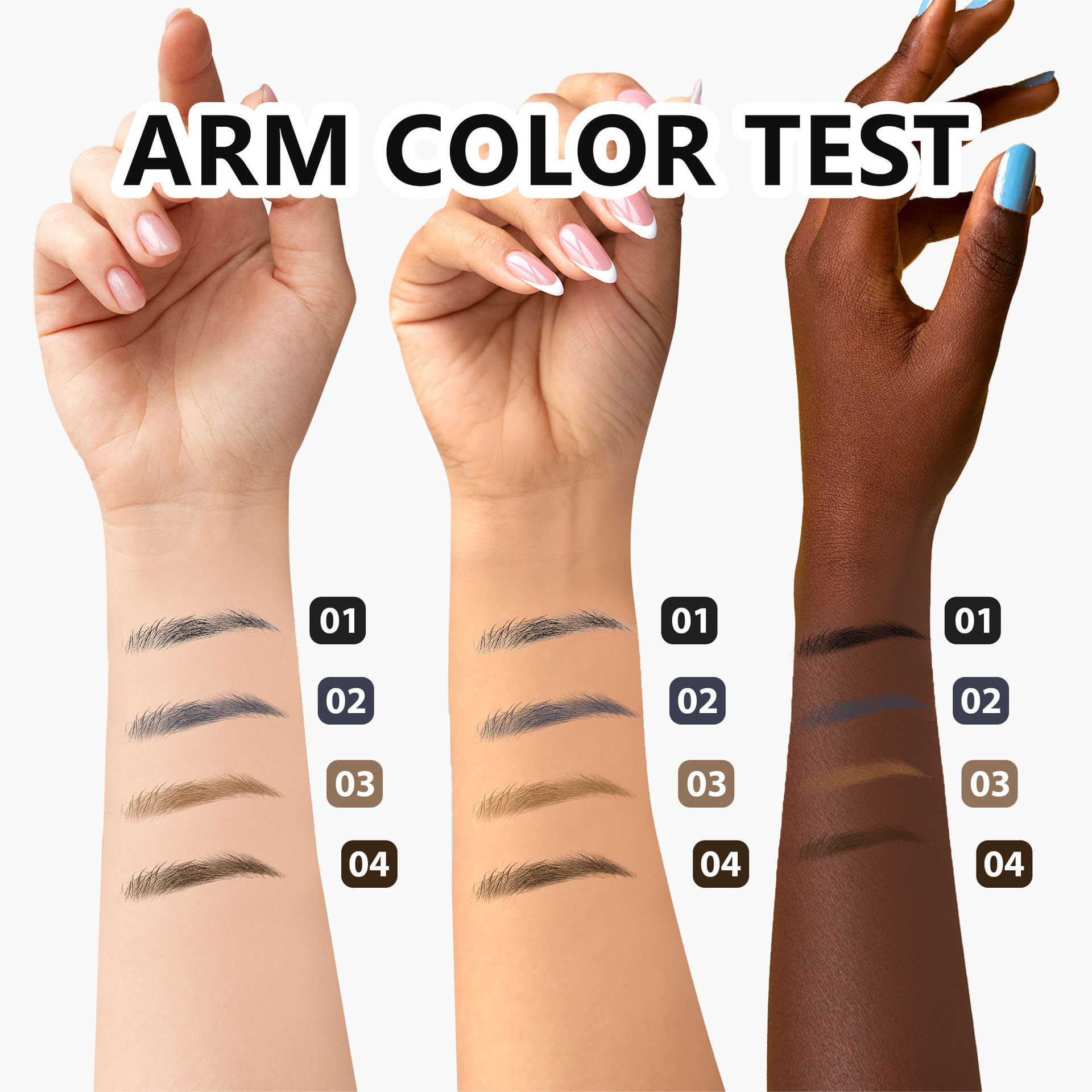 SHCOETY dual-head ultra-fine Eyebrow Pencil 4-color natural, long-lasting, waterproof, sweat-proof, non-smudge ultra-fine core cross-border makeup Application Scenario