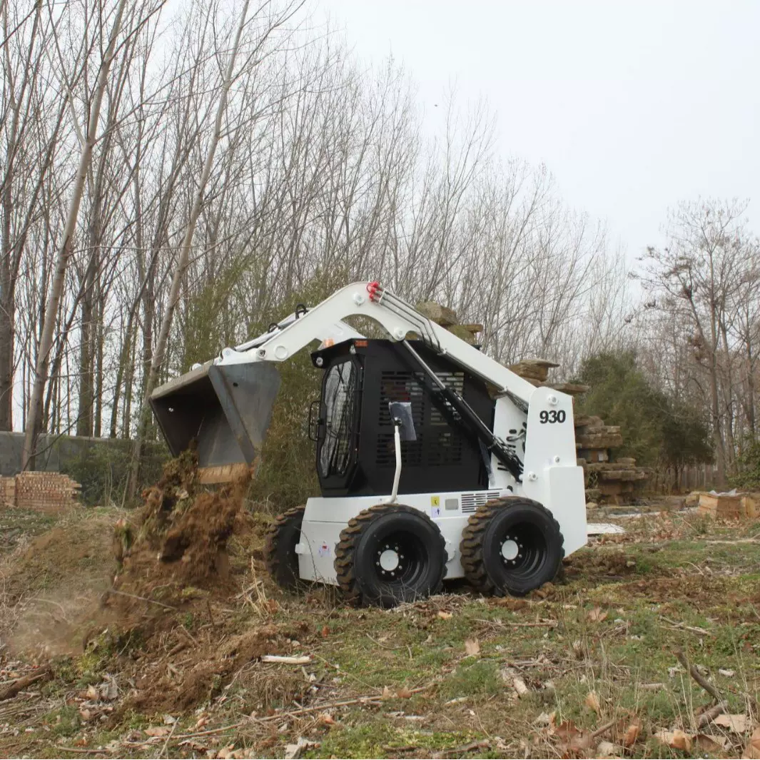 出口俄罗斯轮式滑移装载机 HT930建筑施工型铲车 室内搬运滑移机