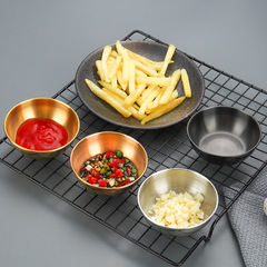 元のメーカーのステンレスのおかずの皿の調味料の皿の現物の家庭用の骨の皿の調味料の小皿の鍋の調味料の皿