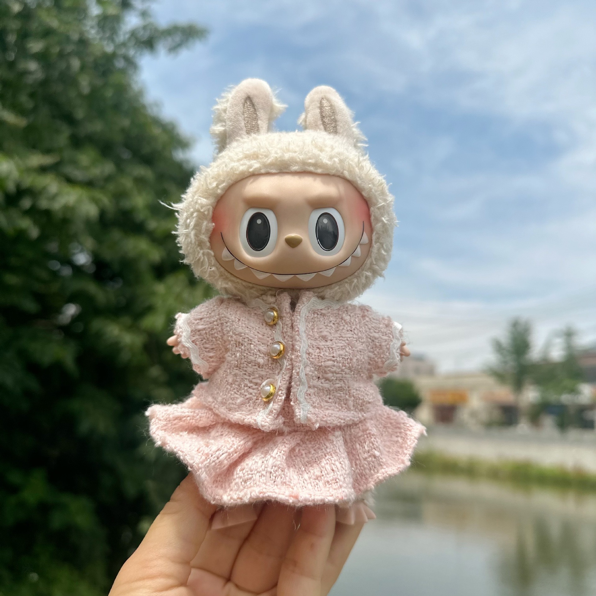 핑크 샤넬 원피스 세트