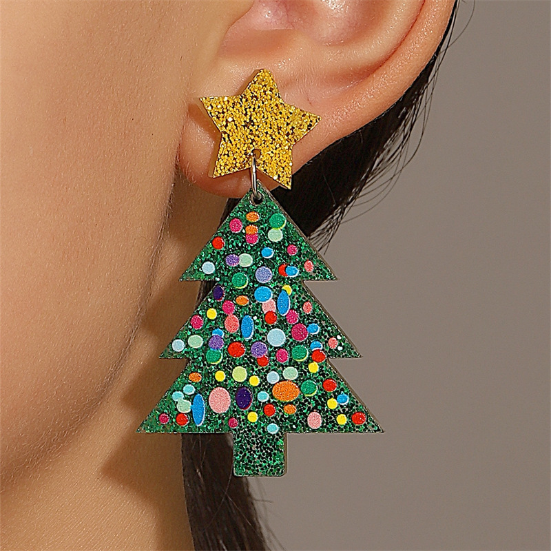 メーカー直販越境クリスマス祭り耳飾りファッション創意クリスマス帽子ヒツジピアスイヤリング卸売り|undefined