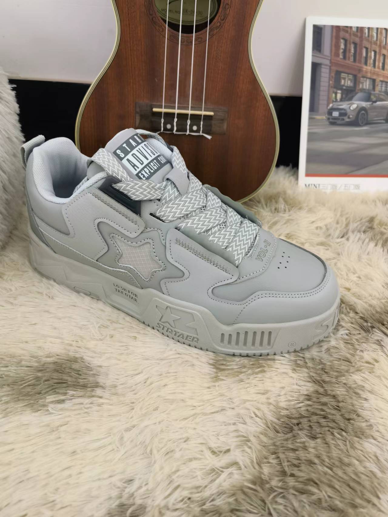 Dickbesohlte, erhöhte Skateschuhe für Herren, nationaler Trend, Nischendesign, atmungsaktive Paar-Freizeitschuhe, Retro-Sneaker_voghion.com
