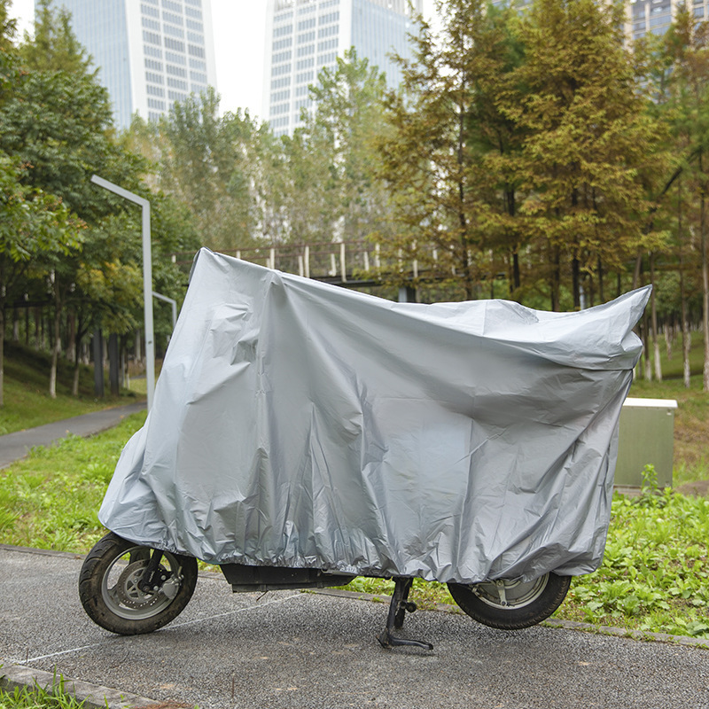 電気自動車のレインカバー付き車のカバーには、ゴム付き電気自動車の防塵自転車バイクの日焼け止めカバーがついています。|undefined
