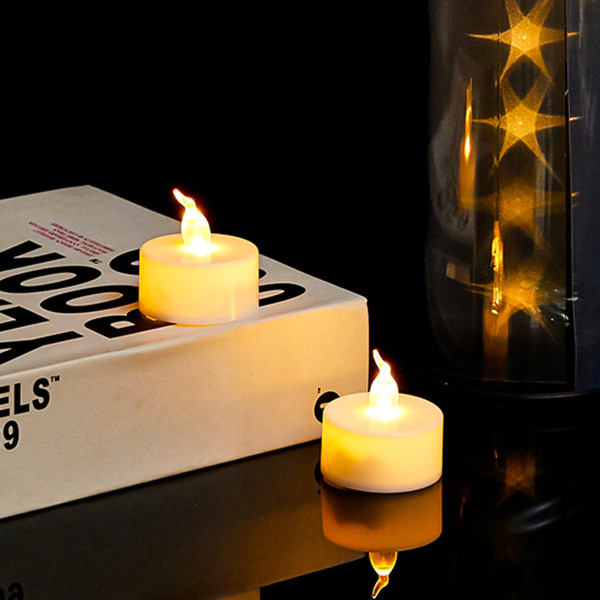 Transparent electronic Christmas candle