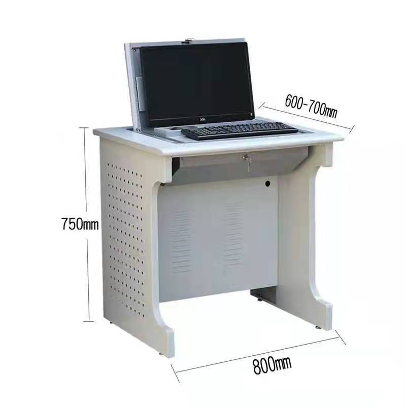 テーブルをひっくり返してコンピュータの机をひっくり返します。