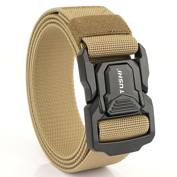 men's metal fast elastic belt with clasp