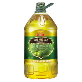 金龙鱼食用油初榨橄榄果香食用植物调和油4L/5L 食用油家用大桶