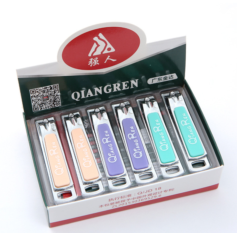 Stainless steel nail clippers strong nail clippers 6613 large nail clippers high-grade flat nail clippers