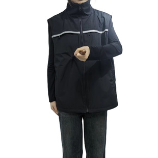 Manufacturer's Ready-Made Double-Layer Stab-Proof Vest, Reversible, Waterproof, Oil-Proof, Stab-Proof Vest with Pocket Zipper Wholesale