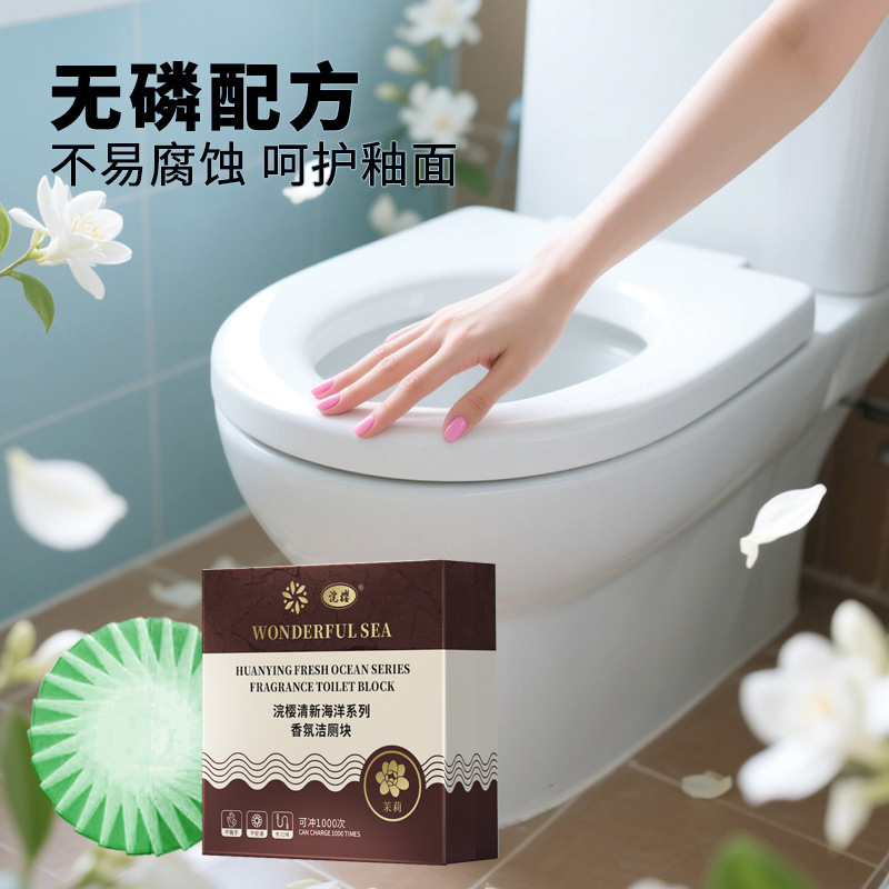 Bloque Limpiador Aromático para Inodoro Concentrado Descalcificador para Baño