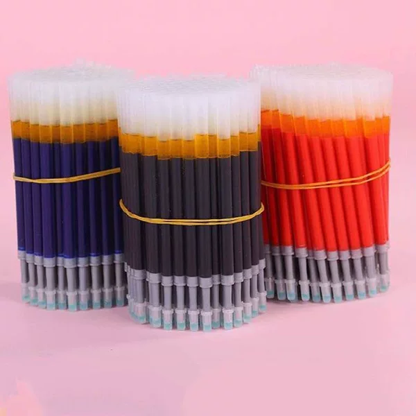Press-Type Pen Refill Bullet Tip 0.5mm Signature Refill K35 Large Capacity Gel Pen Black Refill Replaceable