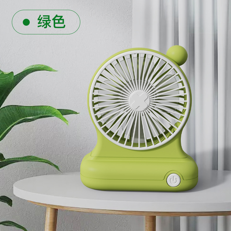 新しいデスクトップデスクトップ手持ち小型ファンusb充電ファン静音携帯長航続サポート印刷ロゴ|undefined