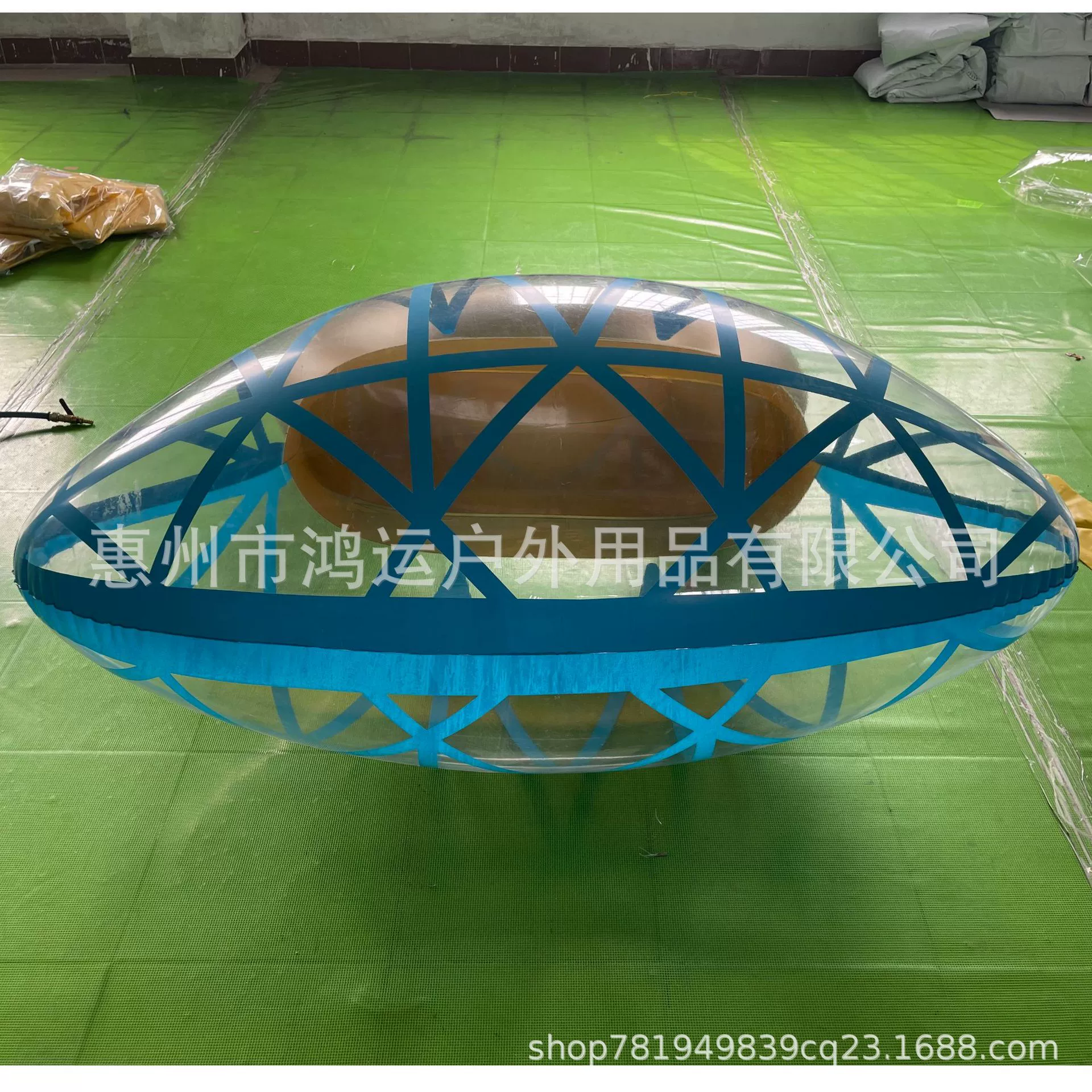 Inflatable diamond swimming ring PVC