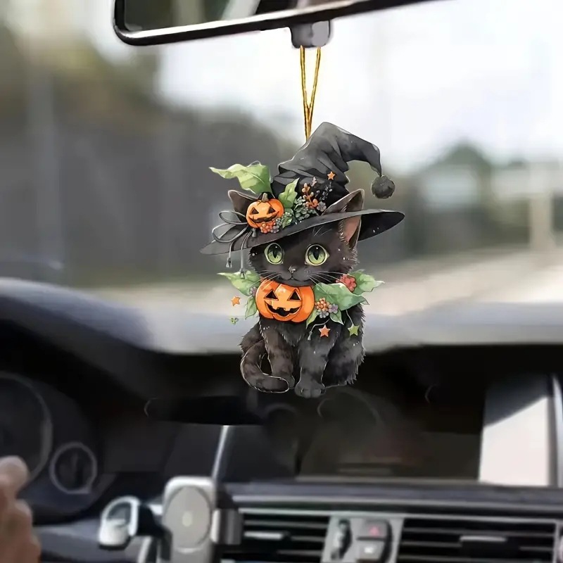 Nuevo cross-border Halloween Navidad caricatura adorable gato colgante decoración colgante de Navidad decoración colgante de automóvil
