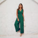 Independent photography women's clothing Amazon 2024 European and American summer commuter sleeveless fashion waist sleeveless jumpsuit women