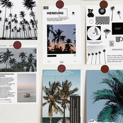 10 pieces of new artistic niche travel cards postcards for home indoor wall self-adhesive decoration